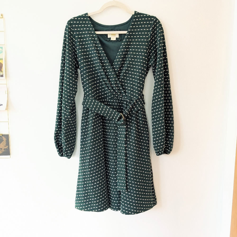 Maeve For Anthropologie Malta Balloon Sleeve Sweater Dress - Picture 2 of 5
